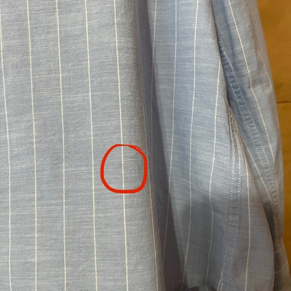 Frank & Eileen | Eileen Relaxed Button Up Shirt Striped Italian Cotton Size M - Picture 6 of 12